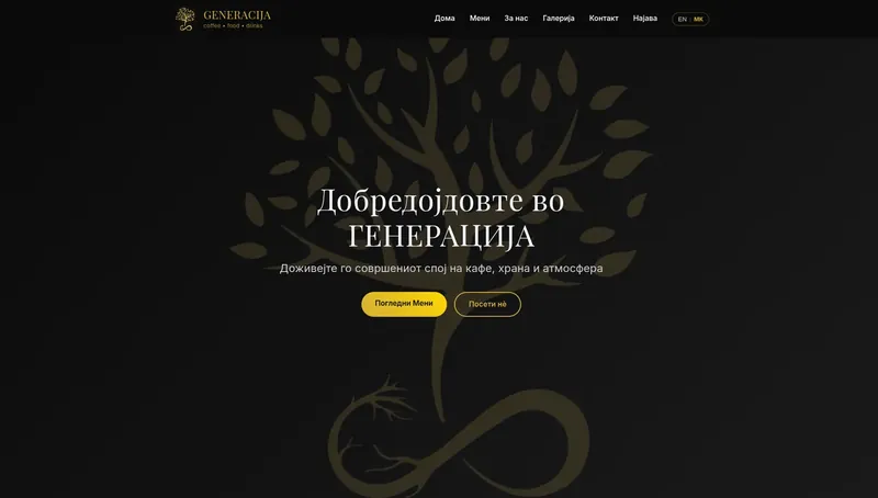 Почетна страница на Generacija Cafe