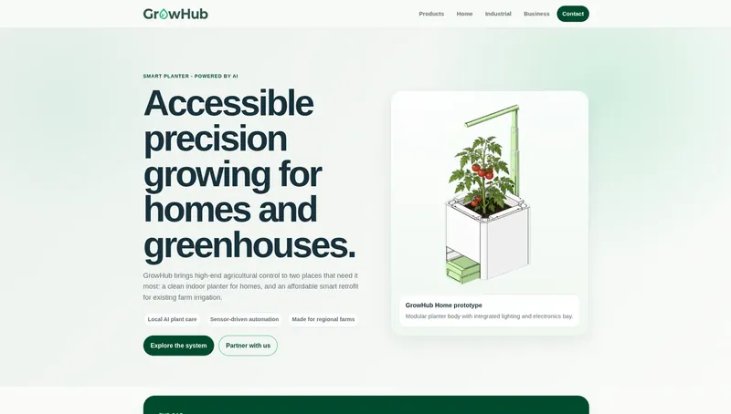 Почетна страница на GrowHub